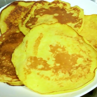 煮かぼちゃ入りパンケーキ